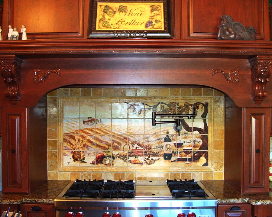 Kitchen tile backsplash murals. beautiful kitchen backsplash ... Diseño Backsplash Silver