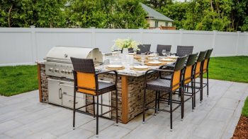 Dolores Cantania, RTA and Coyote Outdoor Living Team Up to Create a Kitchen Island Outdoor Oasis