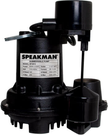 Speakman Now Offers Sump Pumps