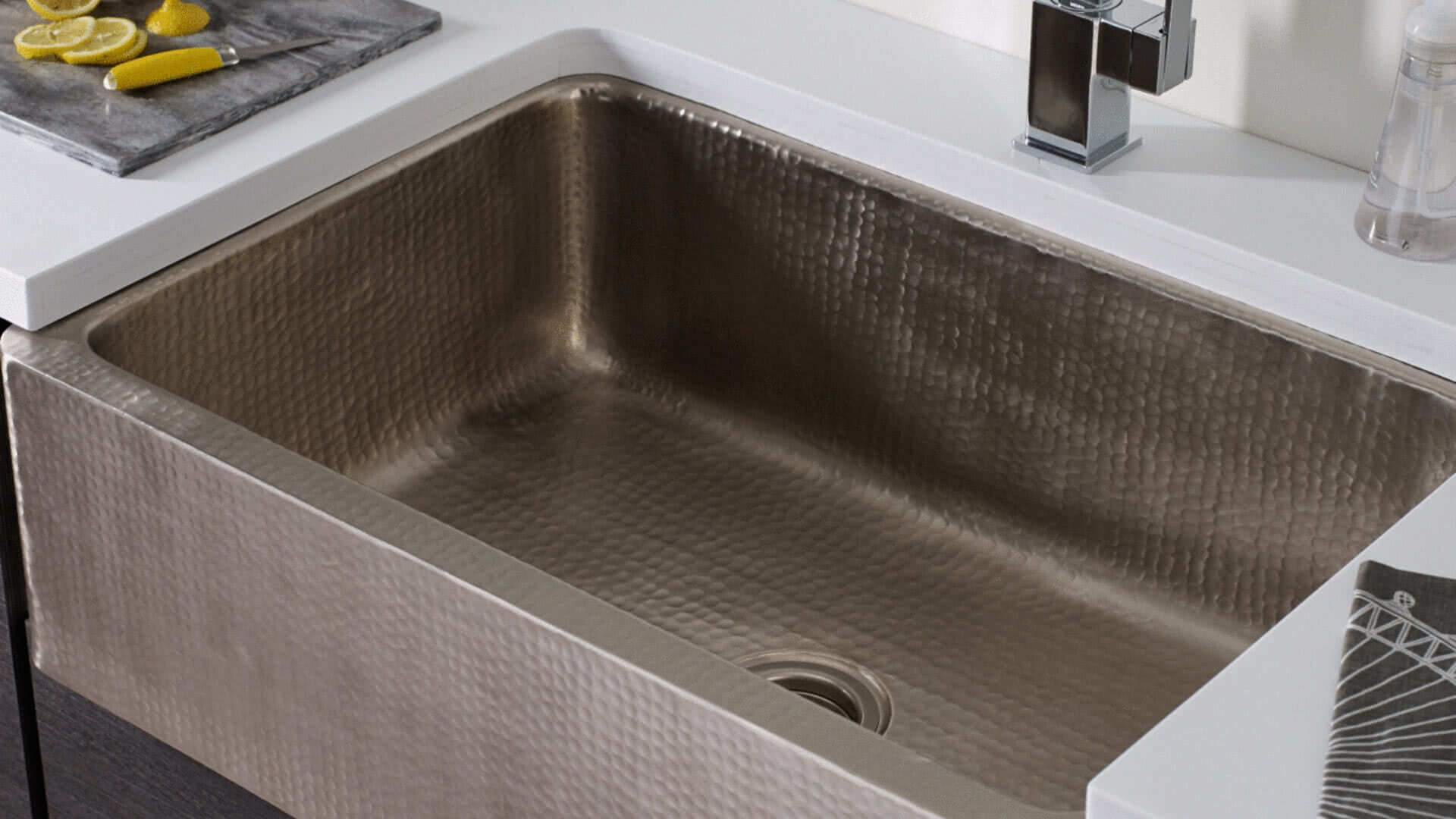 Hammered Stainless Steel Kitchen Sink