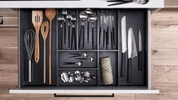 Häcker Kitchens’ New Slim Line Drawers Optimize Kitchen Storage with a Sleek Profile